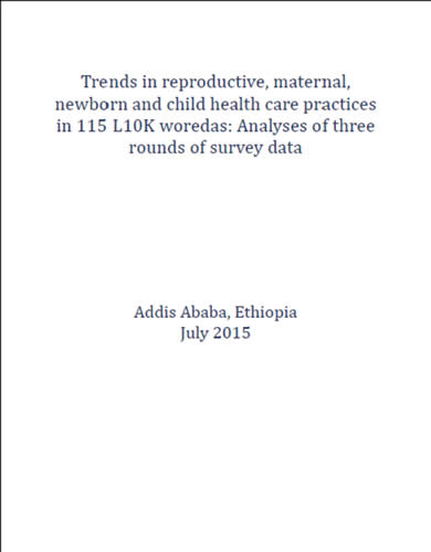 Cover of report on Participatory Community Quality Improvement